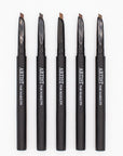 image des 5 couleurs de crayon à sourcils automatique