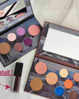 Image de deux palettes de maquillage avec son velours à lèvres ARTIST