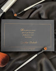 Image du dos de la palette de maquillage Cynthia Dulude