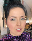 Image d'un maquillage fait avec la palette Paillettes Inc ARTIST sur Marilyn Pellerin