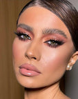 Image inspiration de maquillage avec la palette feu