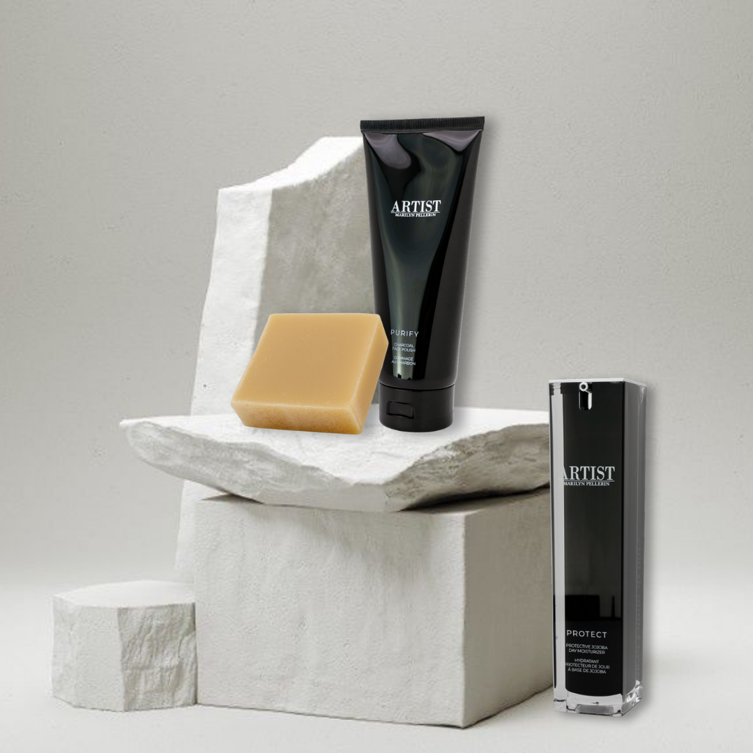 Image des trois produits de L'ensemble élément homme ARTIST