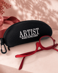 image de la lunette de maquillage rouge et son étui