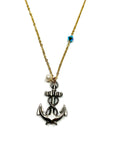 Collier doré avec breloque ancre de bateau Mio bijoux - Bijoux - L'abc du maquillage
