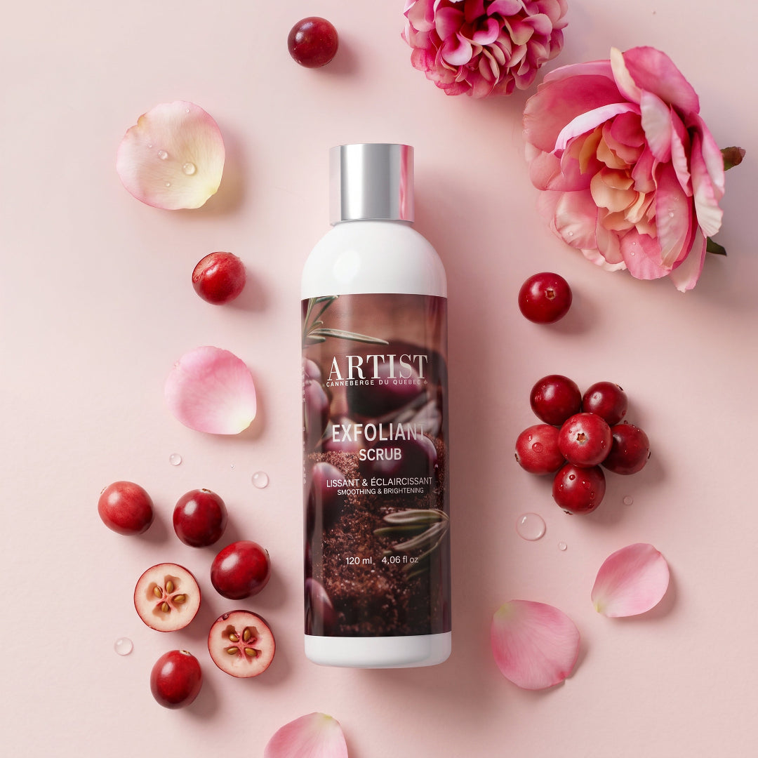 image de l'exfoliant à la canneberge grand format
