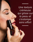 image du baume bronzant sur le visage
