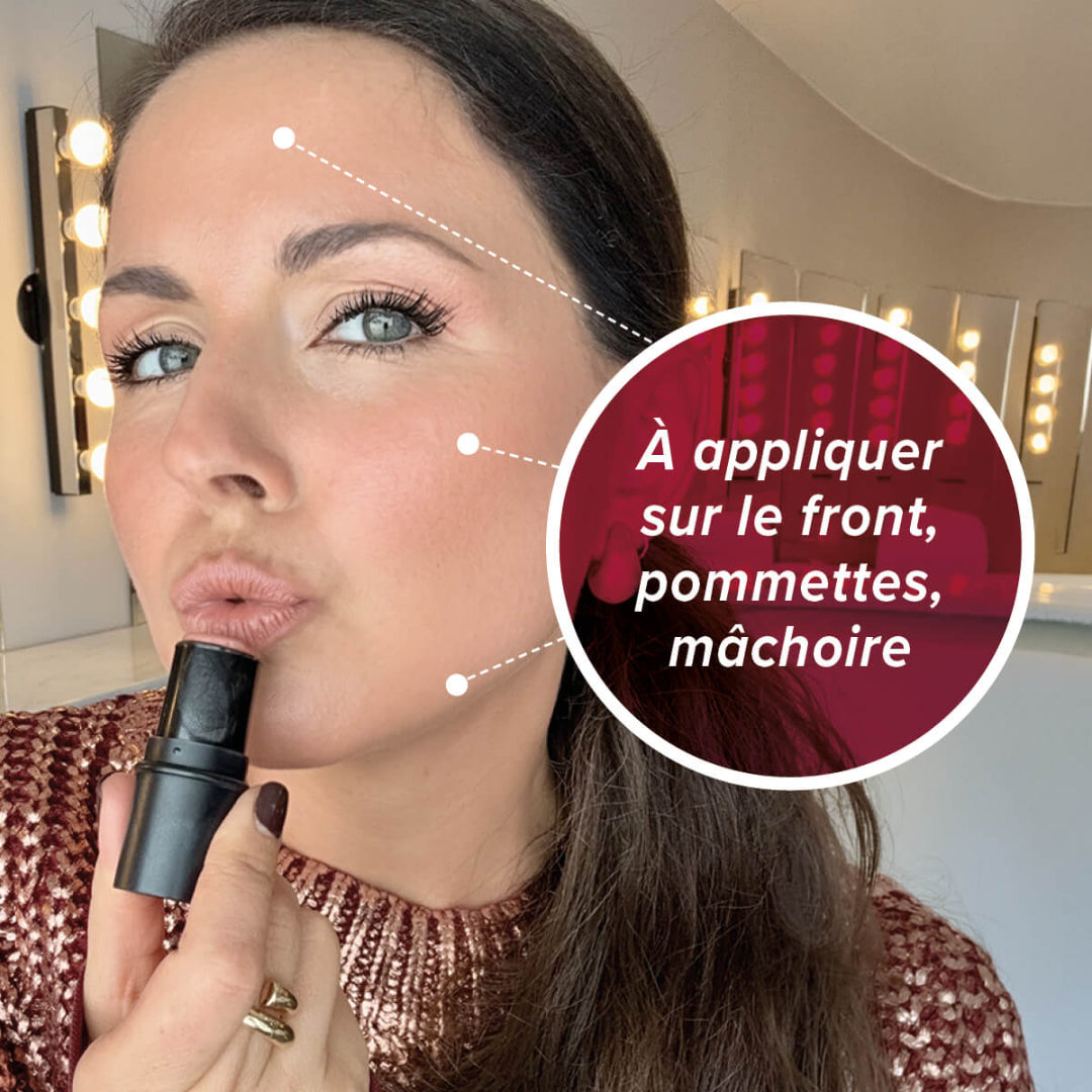 image visage explication du baume bronzant