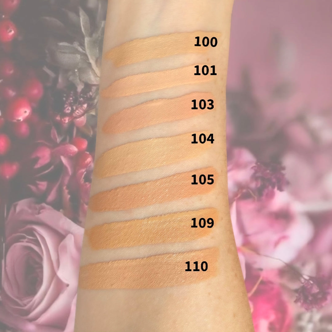 échantillon des couleurs de cc satin 100 à 110