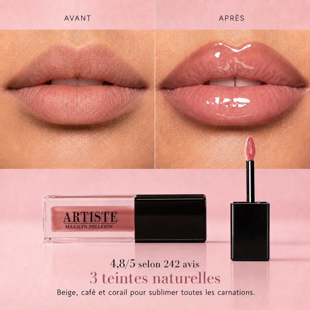 image avant après huile à lèvres