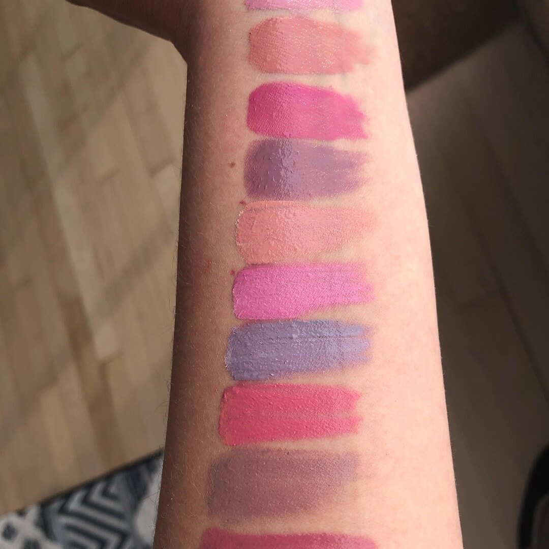 Image swatch de la palette mini Créatrice ARTIST avec un rouge à lèvres