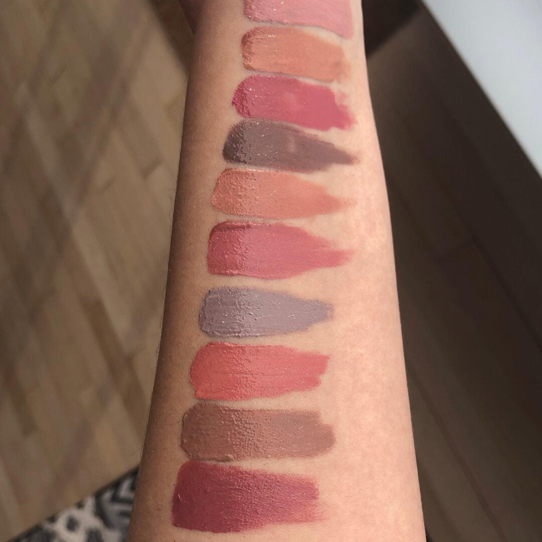 Image swatch de la palette avec une laque à lèvres