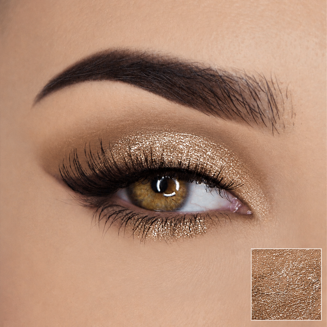 image d'un oeil avec paillettes liquides Aurore902