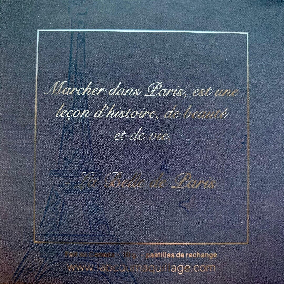 Image du dos de la palette Mini Belle de Paris ARTIST