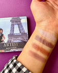 Swatch de la palette Mini Belle de Paris ARTIST