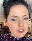 Image d'un maquillage fait avec la palette Paillettes Inc ARTIST sur Marilyn Pellerin