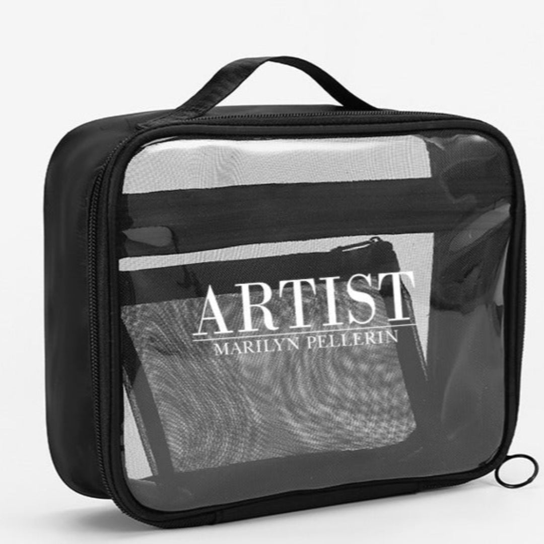 Image de la Petite Trousse transparente avec pochette ARTIST sur fond blanc