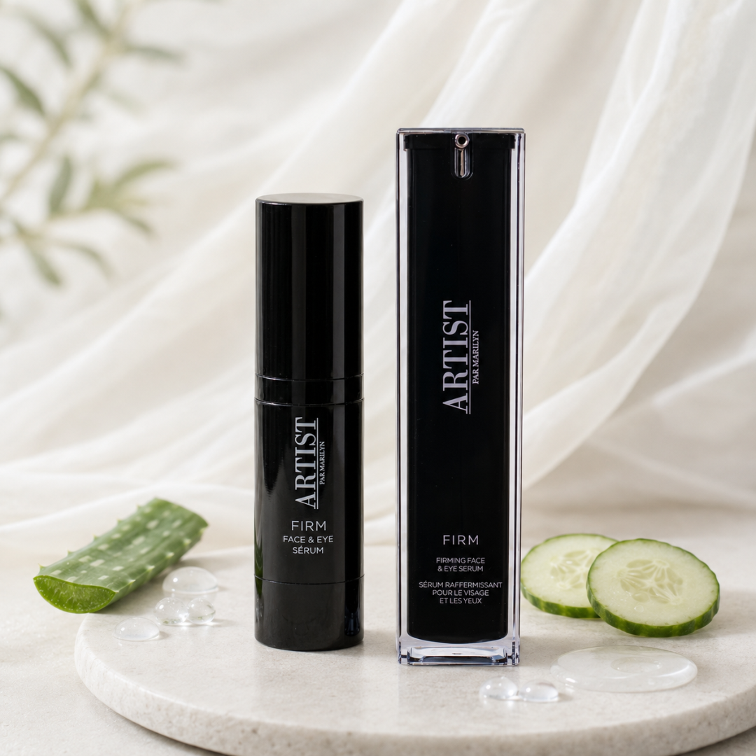 image des formats 20ml et 40 ml du sérum raffermissant visage et yeux ARTIST