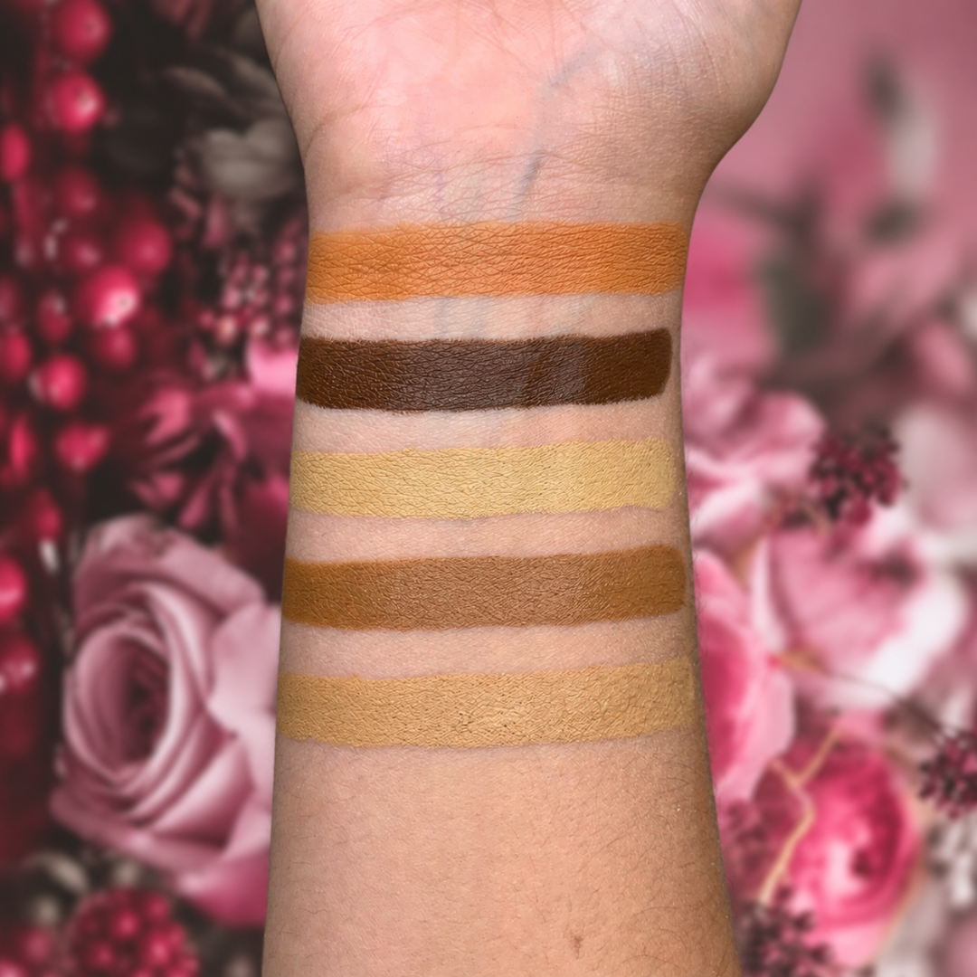 image des échantillons de couleur de la palette correctrice foncé