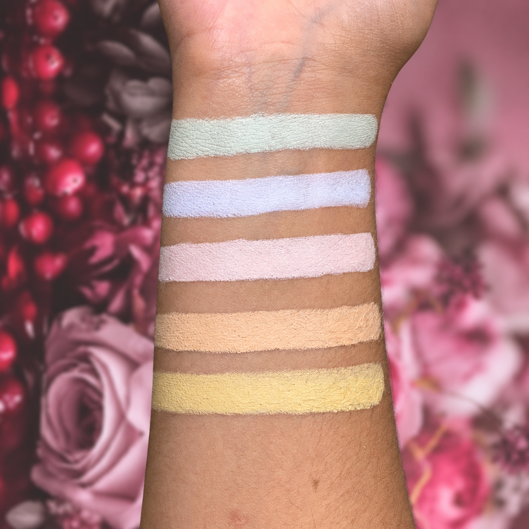image des échantillons de couleur de la palette correctrice ARTIST pâle